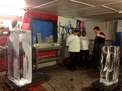 Ice carving!