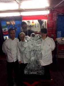 Ice carving!