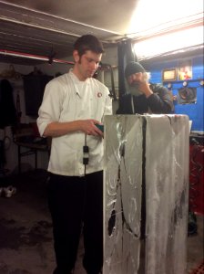 Ice carving!