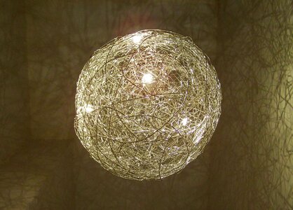 Wire globe chandelier lighting body