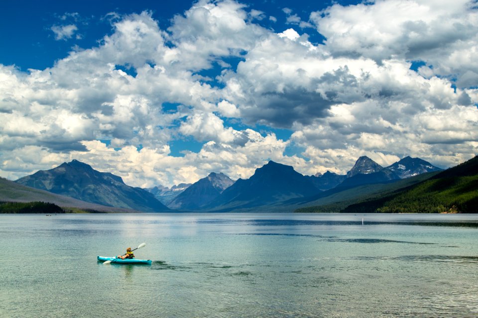 Kayaking on Lake McDonald 7.15.16