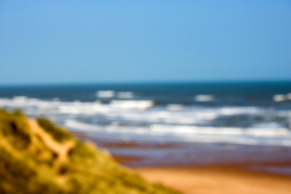Out of Focus Beach Scene