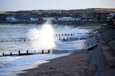 Waves crashing on Aberdeen Beach photo