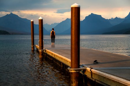 First-time View from Lake McDonald Dock