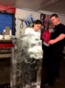Ice carving!