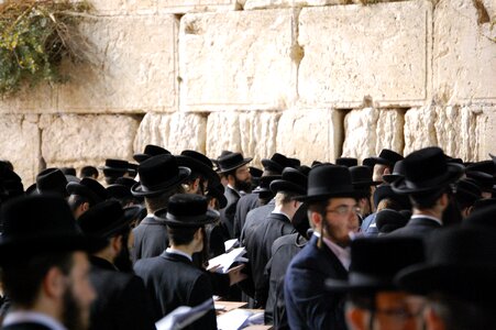 Orthodox praying jew photo