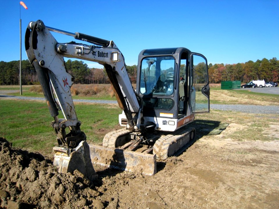 Digging backup power distribution tunnels at Blackwater NWR in Maryland