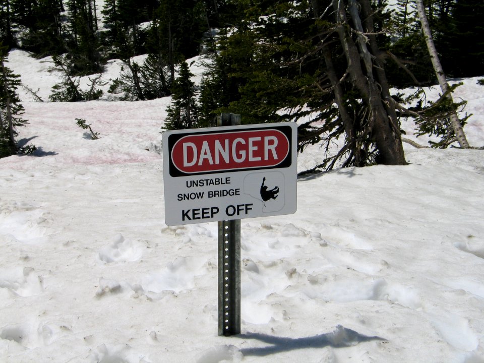 Snow bridge