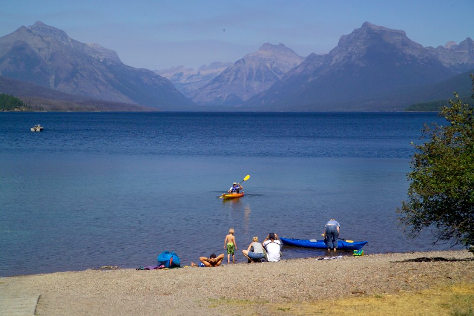 Kayaking on Lake McDonald