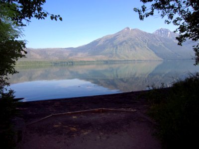 Sprague Creek Picnic Area, Lake McDonald - 5 [The end of the handicap access path.]
