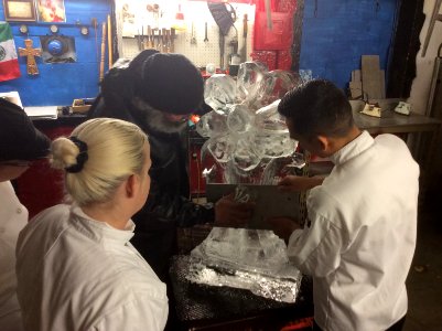 Ice carving!