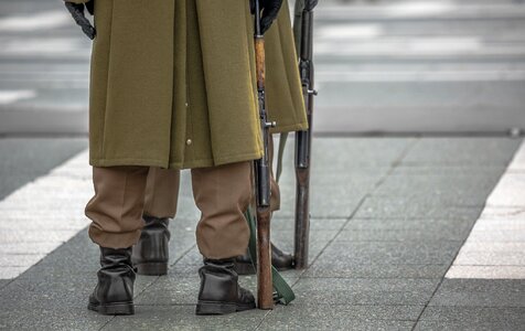 Soldier rifle guard