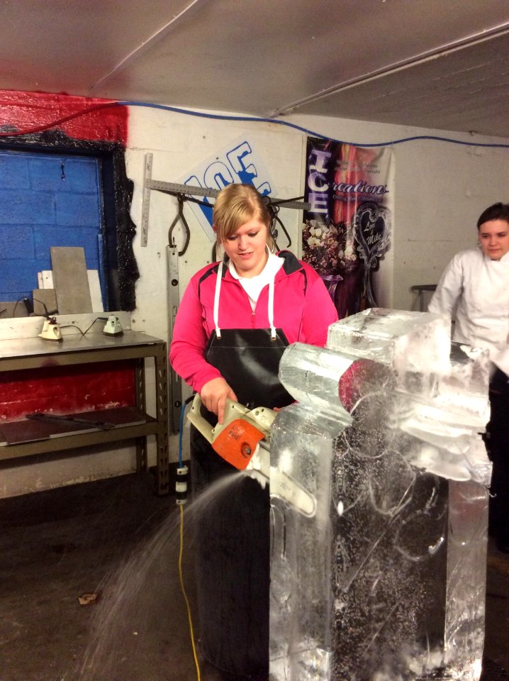 Ice carving!