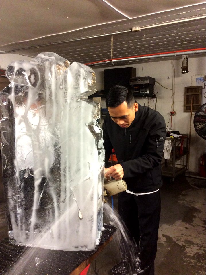 Ice carving!