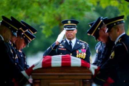 U.S. Army Sgt. Willie Rowe Korea Repatriation at Arlington National Cemetery photo