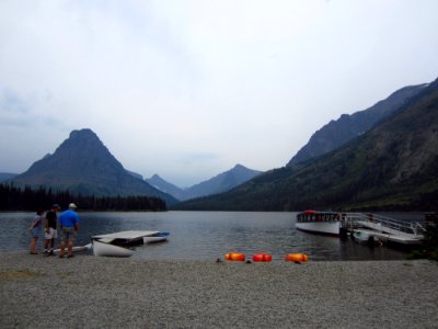 Two Medicine Lake Shoreline at the Boat Dock - 3