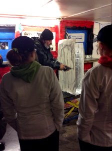 Ice carving, day 1