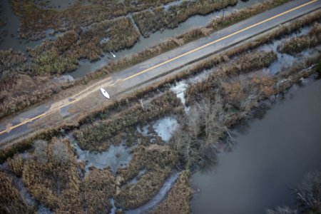 Sailboat on the road at Seatuck National Wildlife Refuge (NY)