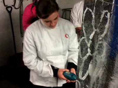 Ice carving!