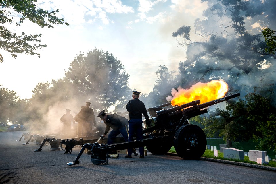 Presidential Salute Battery Practice