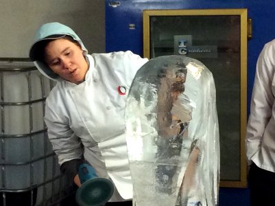 Ice carving, day 1