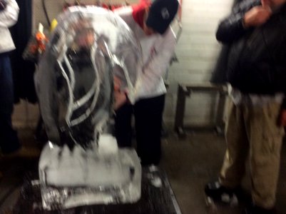Ice carving, day 1