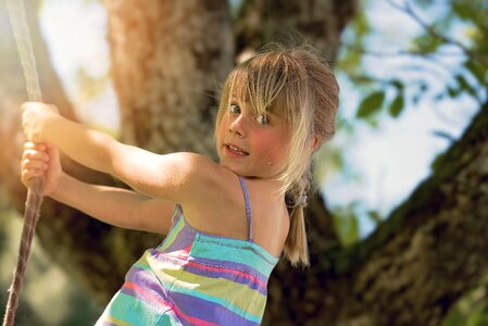 Girl blond face