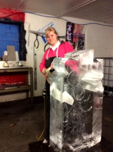 Ice carving!