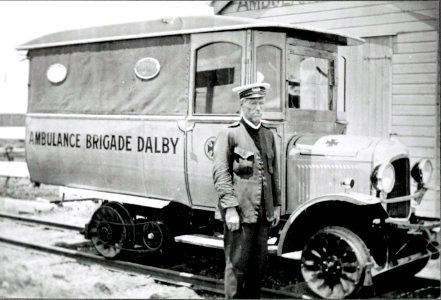 QATB Dalby Railway Motor Ambulance c1930