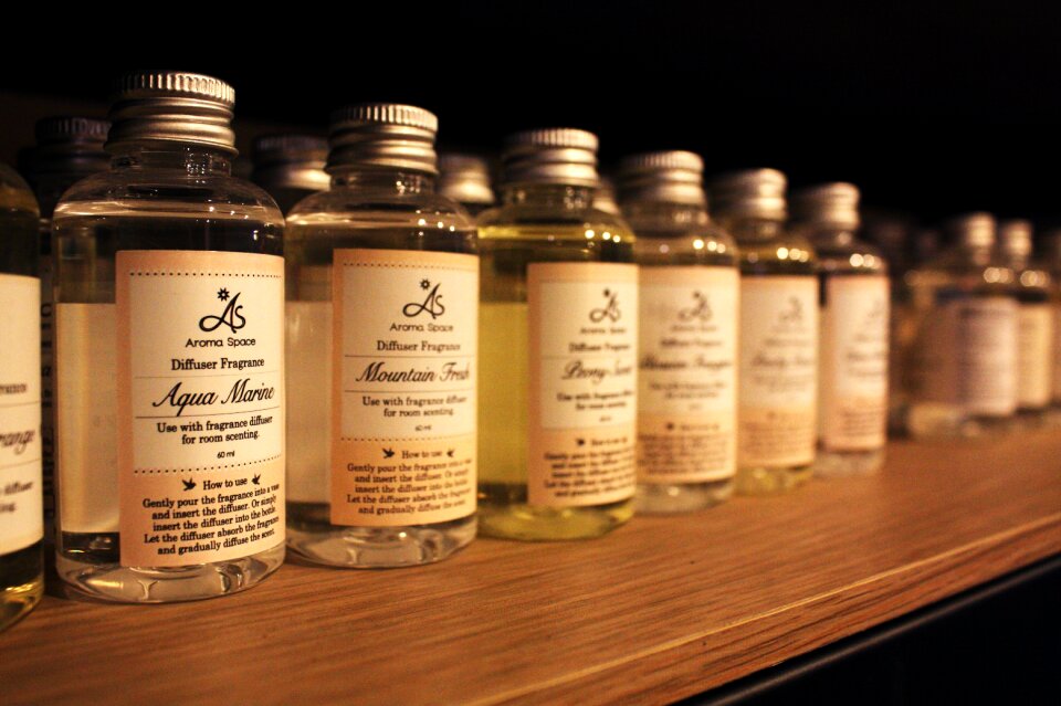 Scented space solution products