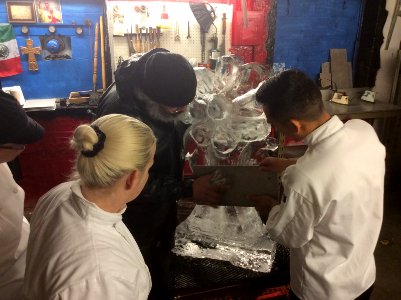 Ice carving!