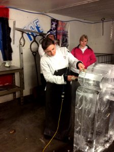 Ice carving!