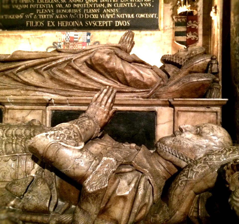 Effigies of Lady Catherine Grey and Edward Seymour, Earl of Hertford, Salisbury Cathedral, April 2014
