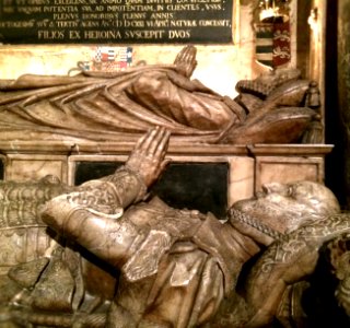 Effigies of Lady Catherine Grey and Edward Seymour, Earl of Hertford, Salisbury Cathedral, April 2014