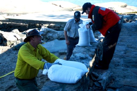Beginning repairs at Stewart B. McKinney National Wildlife Refuge (CT)