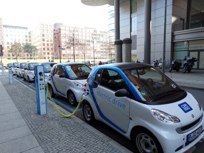 Electric car parking loading