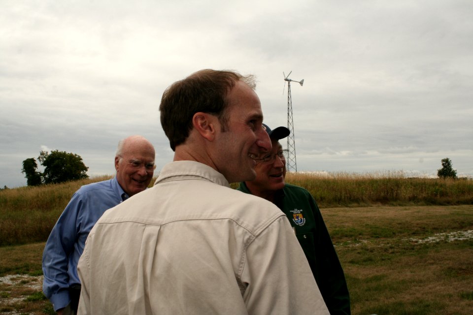 Refuge Manager Ken Sturm welcomes Senatory Leahy and Secretary Salazar