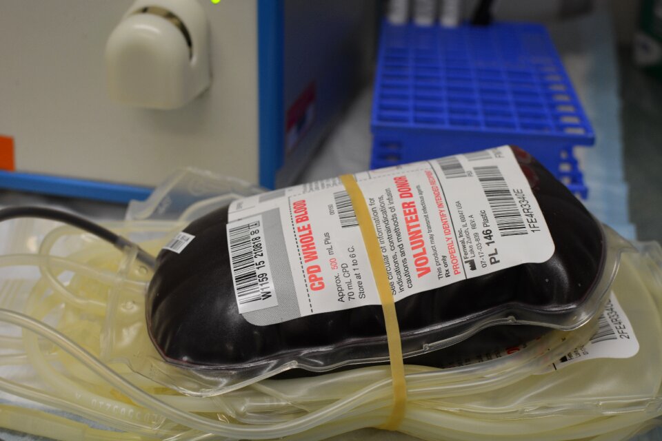 Blood donation give