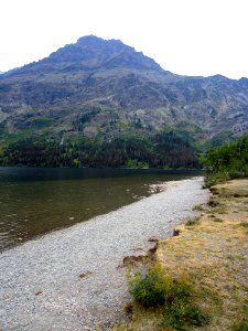 Two Medicine Lake Shoreline at the Boat Dock - 2 photo