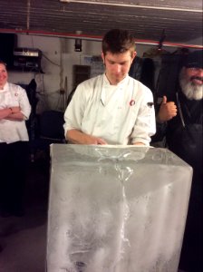 Ice carving!