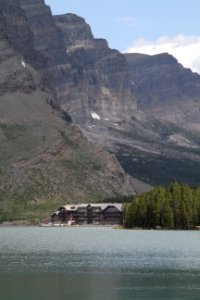 Swiftcurrent Lake and the Many Glacier Hotel photo