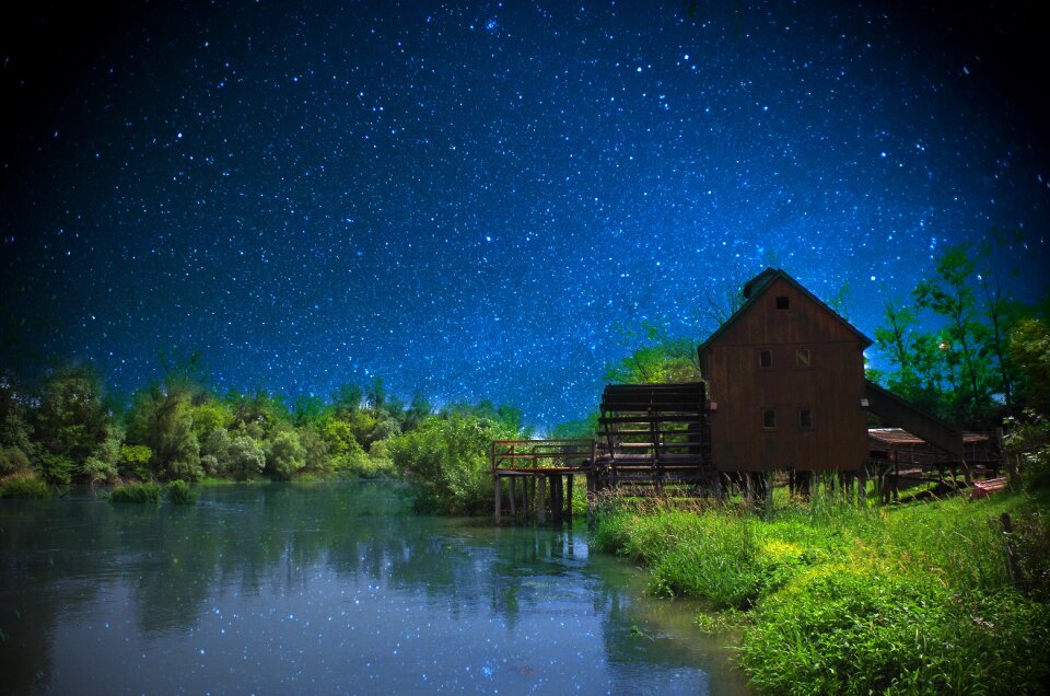 The sky water reflection
