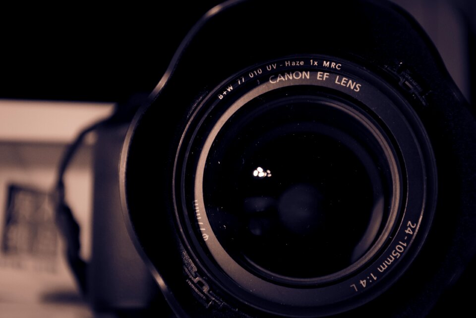Canon lens light and shadow
