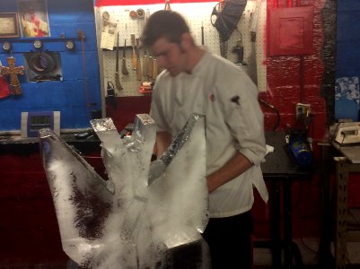 Ice carving!