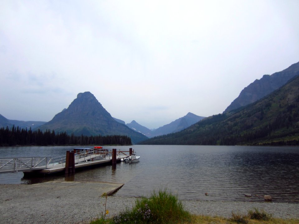 Two Medicine Lake Shoreline at the Boat Dock - 1