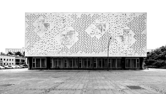 International Kino, Karl Marx Allee 33 Berlin, Germany, built between 1961–63, architect: Josef Kaiser, Heinz Aust.
