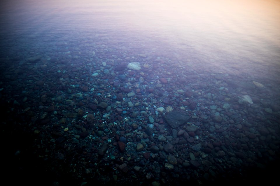 Rocks in Lake McDonald