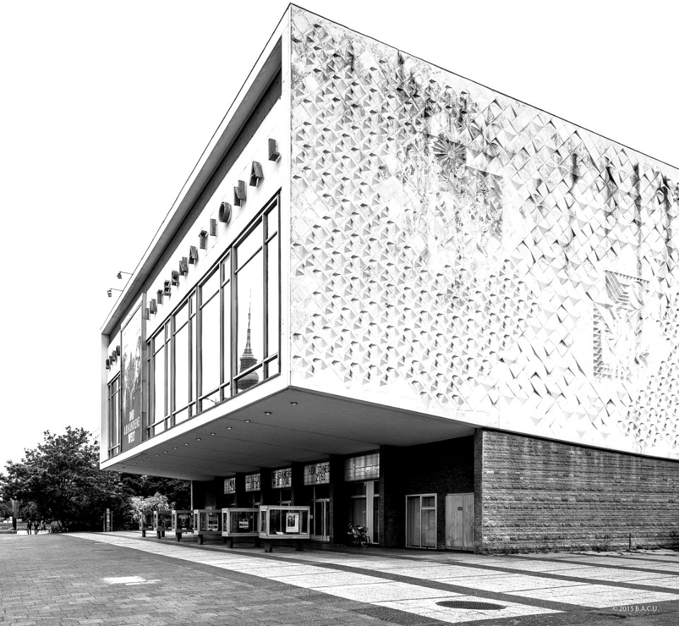 International Kino, 33, Karl Marx Allee, Berlin, Germany, built between 1961–63, architect: Josef Kaiser, Heinz Aust.