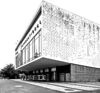 International Kino, 33, Karl Marx Allee, Berlin, Germany, built between 1961–63, architect: Josef Kaiser, Heinz Aust.