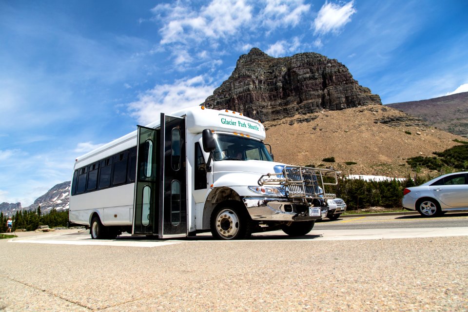 Shuttle at Logan Pass